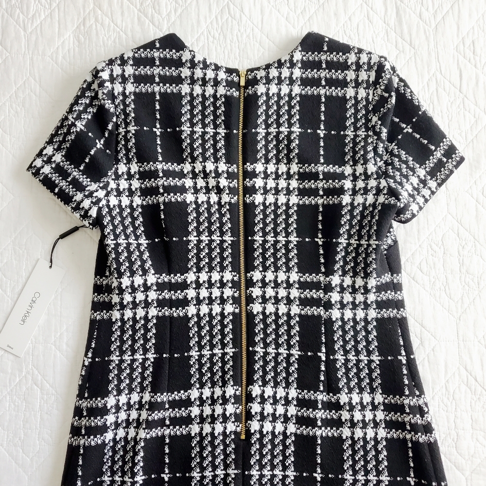 Calvin Klein Plaid Sheath Dress - Picture 6 of 9